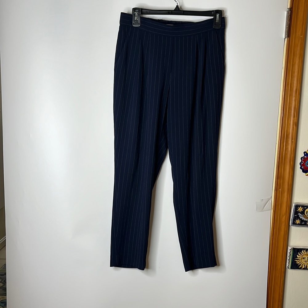 Babaton Women’s Blue Pin Stripe Pull On Pants Slacks SIZE 4